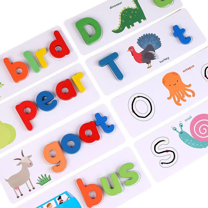 Children Spell Words and English Letters To Describe Educational Toys - Enfance-Heureuse