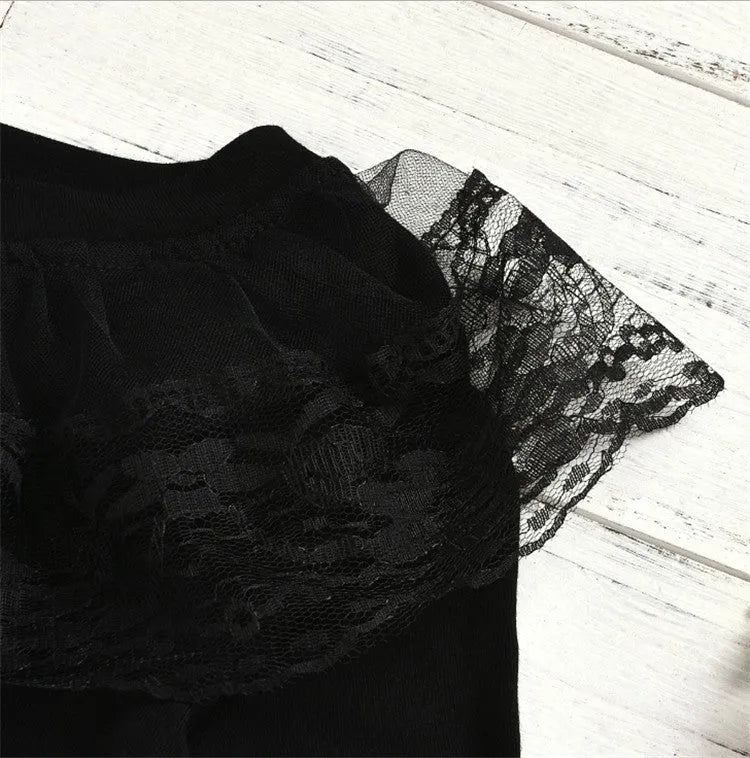 Jupe en dentelle à carreaux pour filles, costume de pantalon pour garçon - Enfance-Heureuse