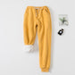 Lamb velvet padded sweatpants - Enfance-Heureuse