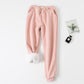 Lamb velvet padded sweatpants - Enfance-Heureuse