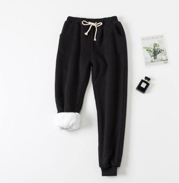 Lamb velvet padded sweatpants - Enfance-Heureuse