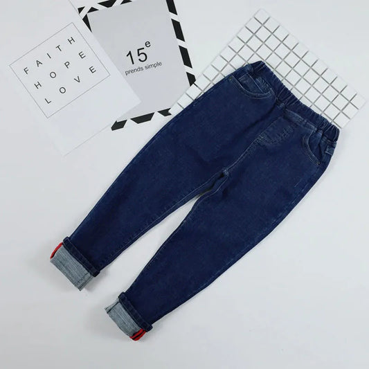 Stretch Petits Pieds Pantalon Bébé Recroquevillé Casual Pantalon - Enfance-Heureuse