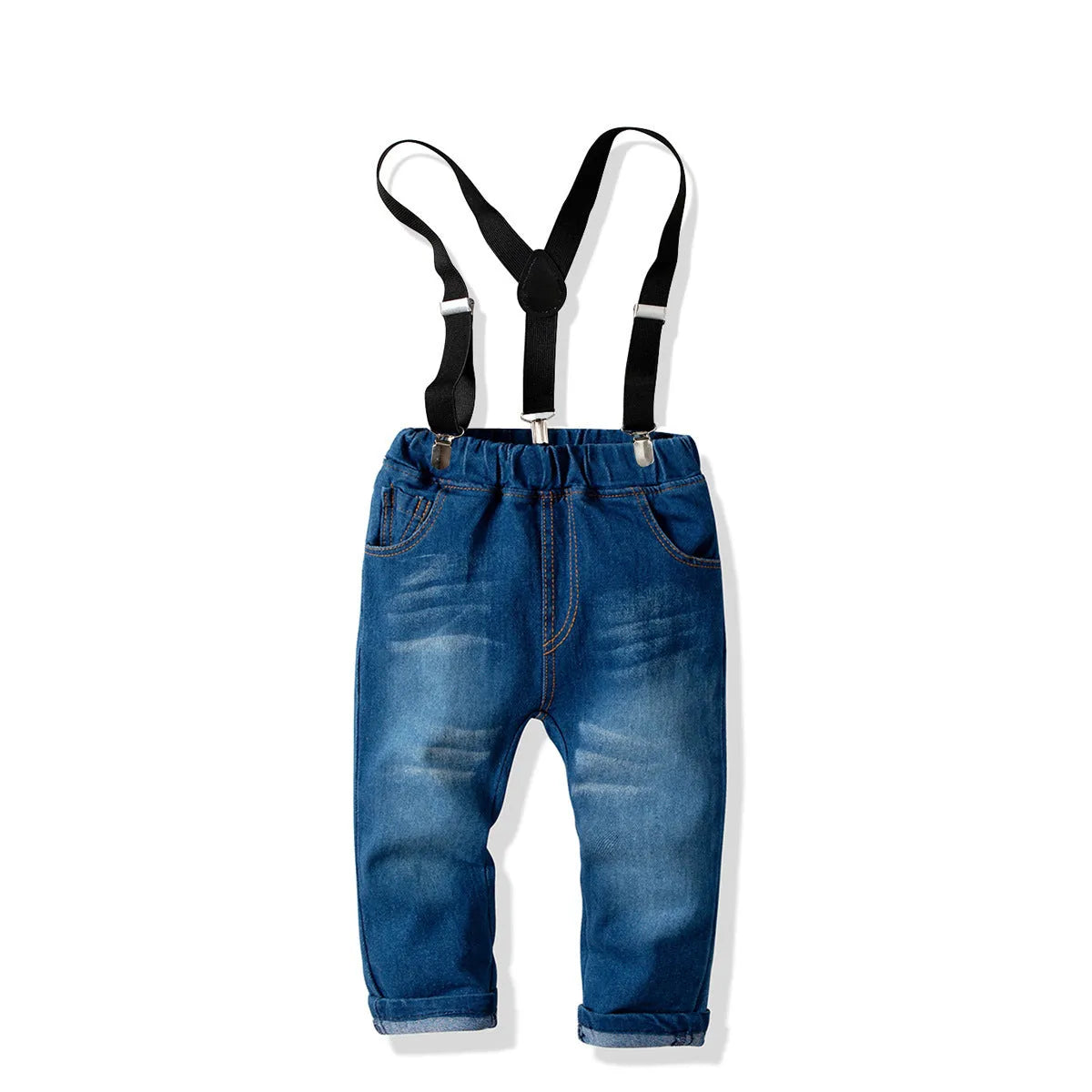 Ensemble chemise à manches longues et pantalon en denim pour bébé garçon en coton