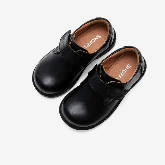 British Boys Show Leather Shoes Black Leather Shoes - Enfance-Heureuse