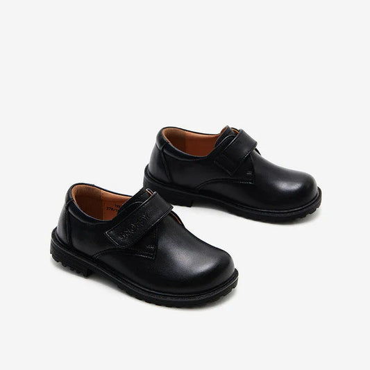 British Boys Show Leather Shoes Black Leather Shoes - Enfance-Heureuse