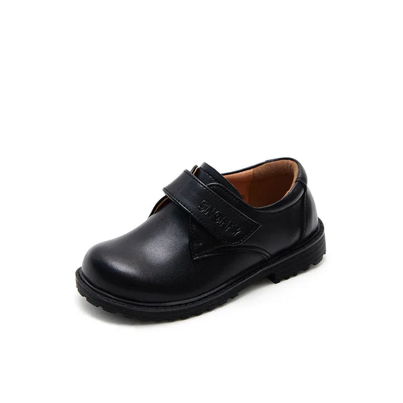 British Boys Show Leather Shoes Black Leather Shoes - Enfance-Heureuse