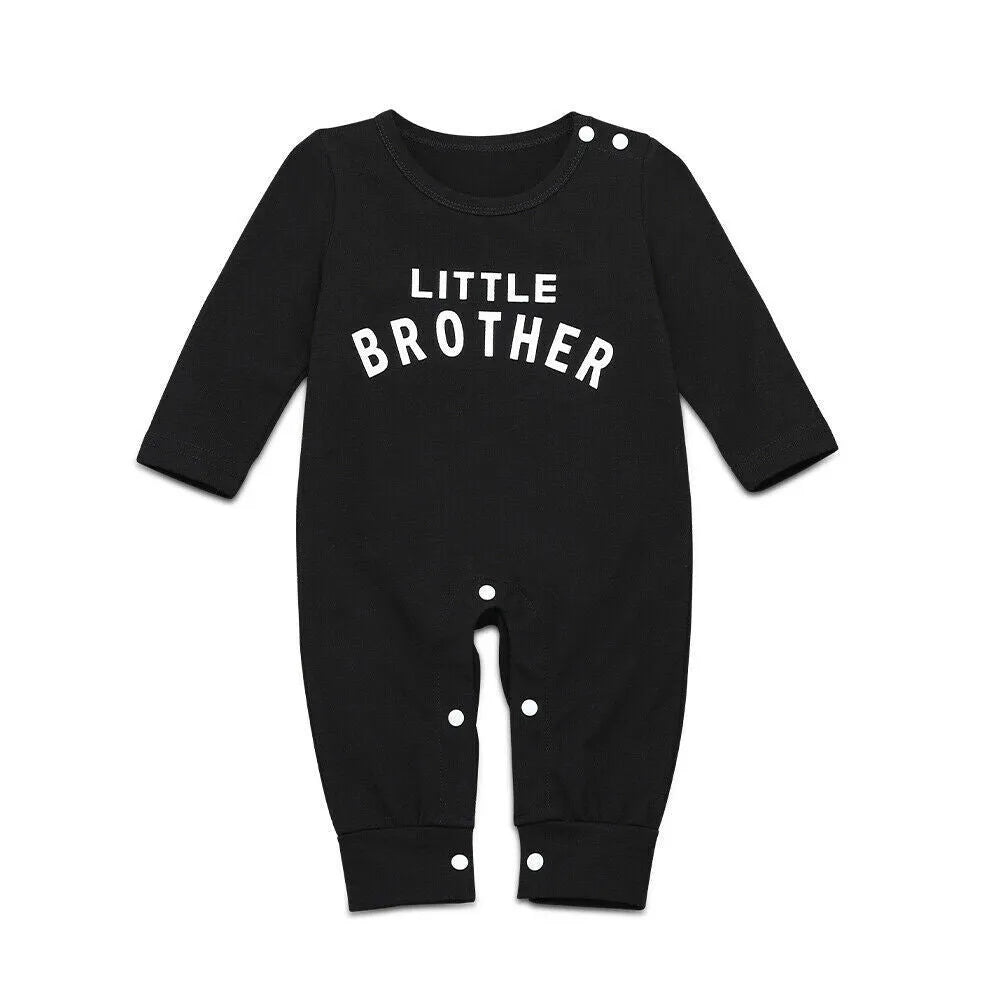 Male Alphabet Long Sleeved Romper Newborn Baby Jumpsuit Female Baby Casual Romper - Enfance-Heureuse