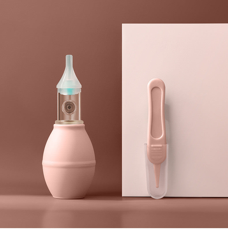 Infant Silicone Nasal Aspirator Pump Type Neonatal Cold Nasal Mucus Cleaner - Enfance-Heureuse