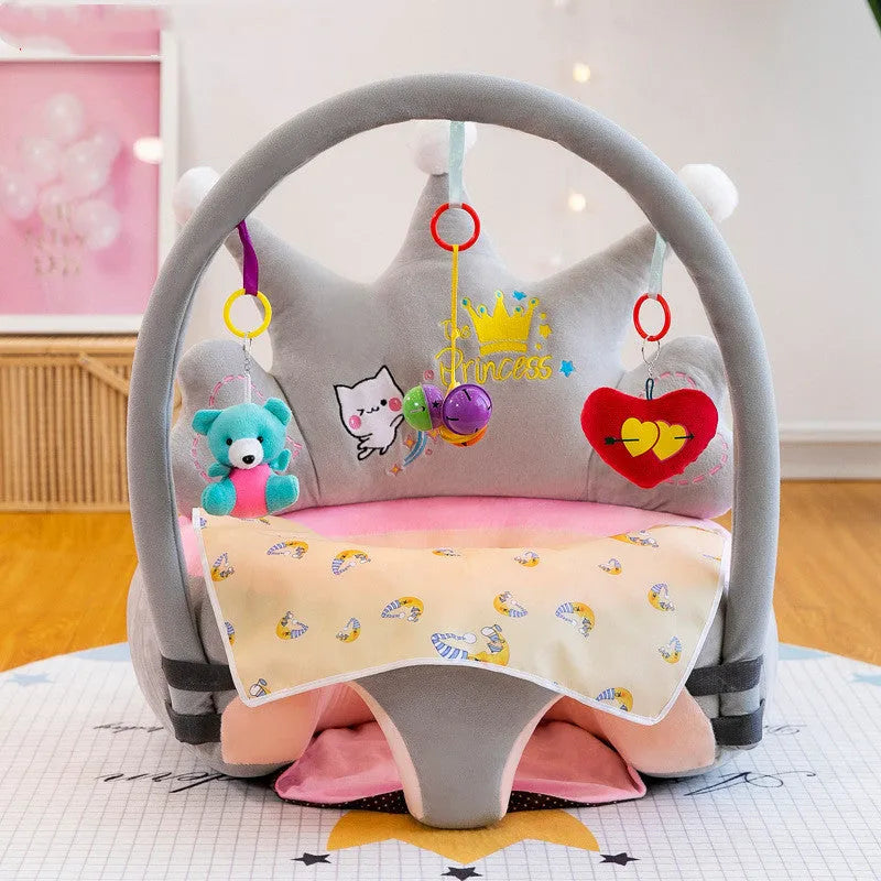 Bébé Canapé Soutien Housse de Siège Lavable Les Bambins Apprennent À S'asseoir En Peluche Chaise - Enfance-Heureuse