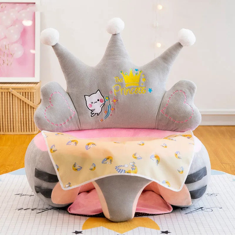 Bébé Canapé Soutien Housse de Siège Lavable Les Bambins Apprennent À S'asseoir En Peluche Chaise - Enfance-Heureuse