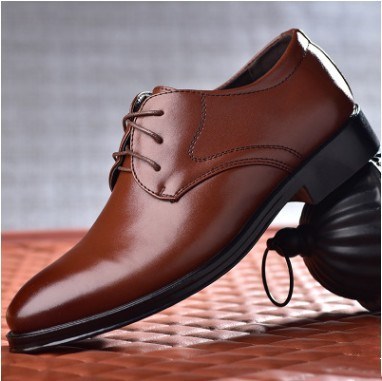 Black Shoes With Pointed Toe For Men - Enfance-Heureuse