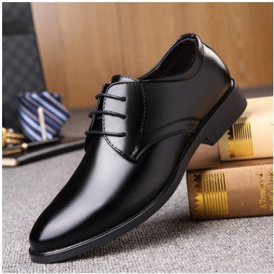 Black Shoes With Pointed Toe For Men - Enfance-Heureuse