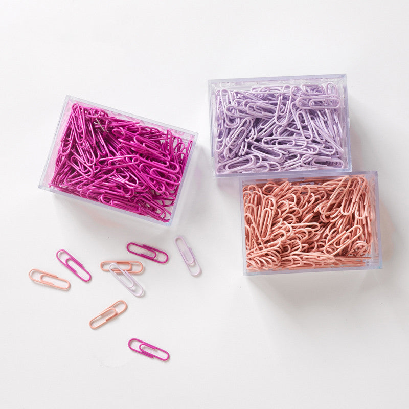 Office Supplies Colored Paper Clips - Enfance-Heureuse
