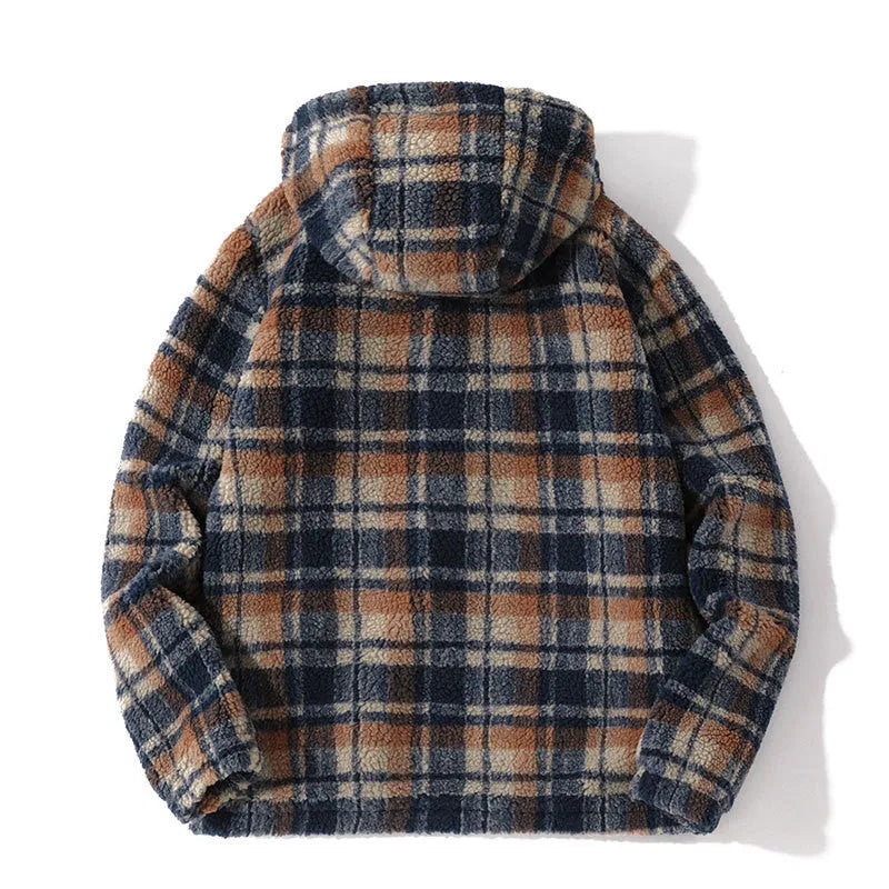 Lamb Velvet Jacket Coat Autumn And Winter Fashion Stitching Loose And Warm - Enfance-Heureuse