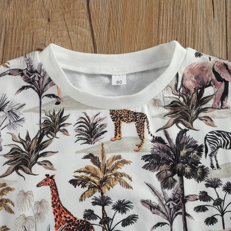 Ensemble décontracté à manches courtes pour bébé garçon