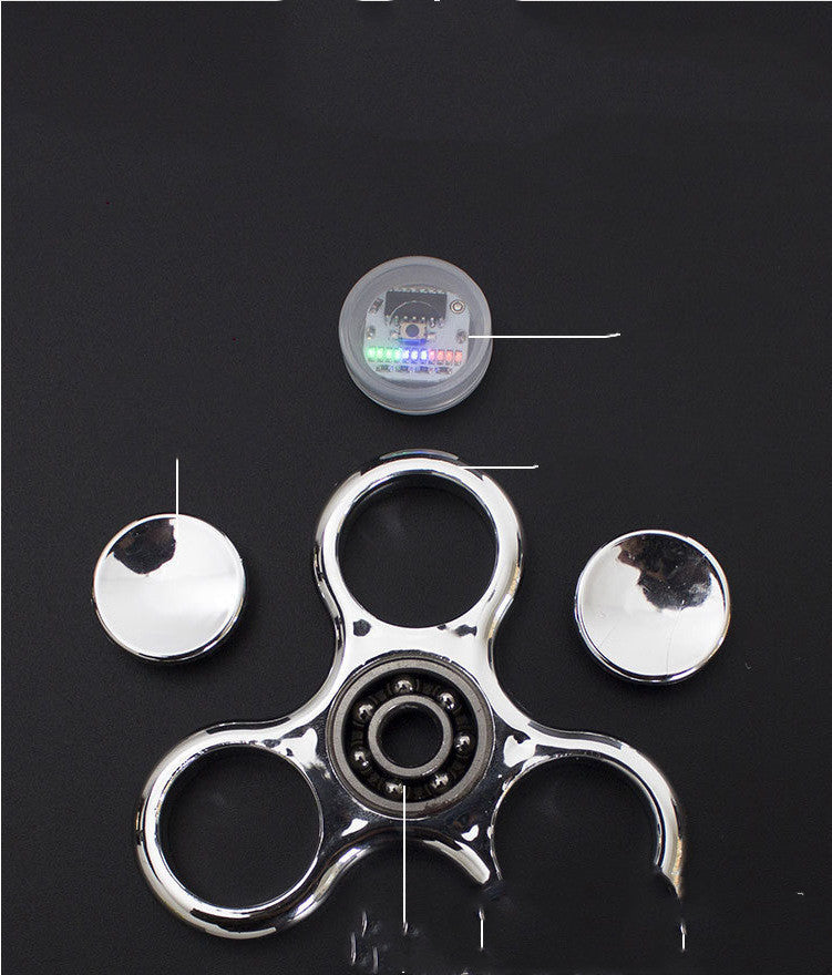 Luminous LED Light Fidget Spinner Hand Top Spinners Glow in Dark Light - Enfance-Heureuse
