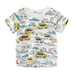 Children's Car Short-sleeved T-shirt - Enfance-Heureuse