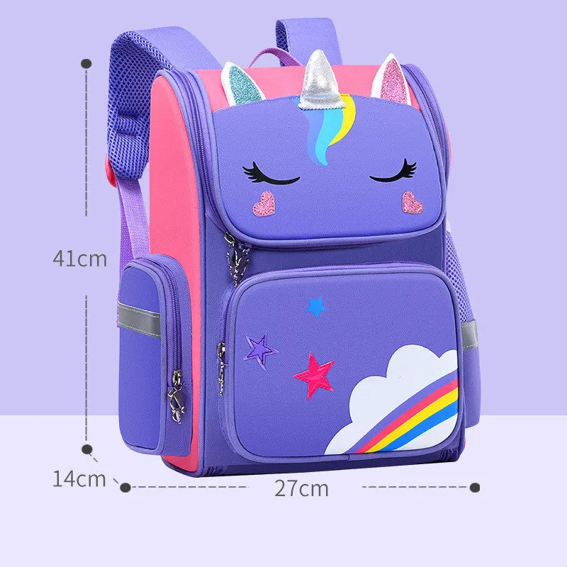 Childrens School Bags Primary School Students Grades 1 to 6 Printing - Enfance-Heureuse
