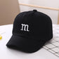 Baseball Cap Boy Letter M Embroidered Children's Cotton Spring and Autumn Hat Cap - Enfance-Heureuse