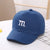 Baseball Cap Boy Letter M Embroidered Children's Cotton Spring and Autumn Hat Cap - Enfance-Heureuse