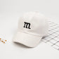 Baseball Cap Boy Letter M Embroidered Children's Cotton Spring and Autumn Hat Cap - Enfance-Heureuse
