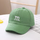 Baseball Cap Boy Letter M Embroidered Children's Cotton Spring and Autumn Hat Cap - Enfance-Heureuse