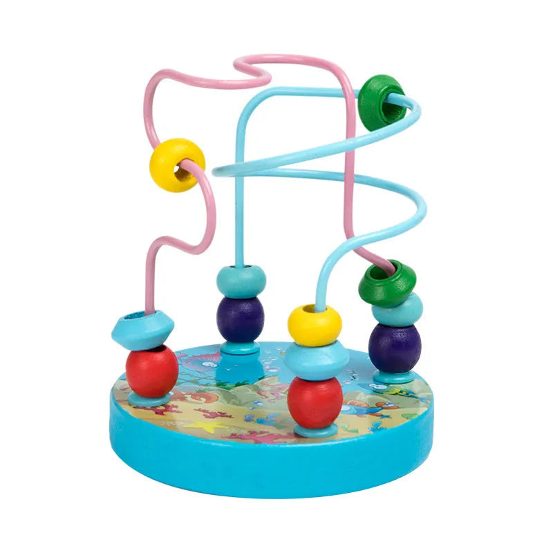 Jouets en bois Hochets Jouet Éducatif Arc-En-Blocs Montessori Bébé Coloré Enfants Musique - Enfance-Heureuse