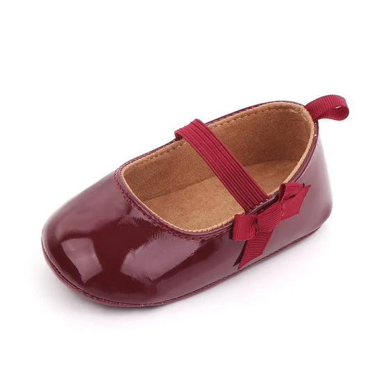 Chaussures En Cuir PU Verser Bebe Fille, Chaussures De Princesse, Solides, UNE Semelle Souple, verser Premiers Pas, Printemps-automne, 2021 - Enfance-Heureuse