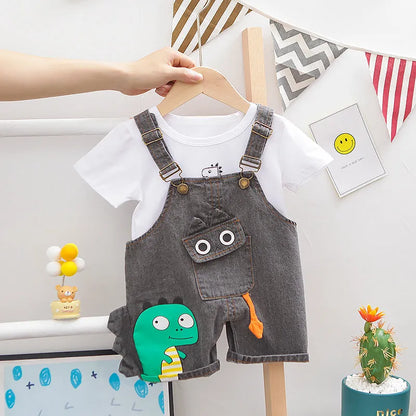 Dinosaur Bib Outfit Set - Enfance-Heureuse