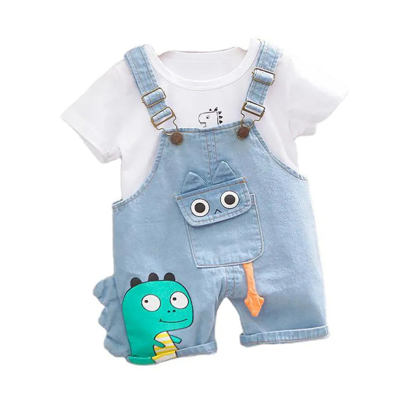 Dinosaur Bib Outfit Set - Enfance-Heureuse