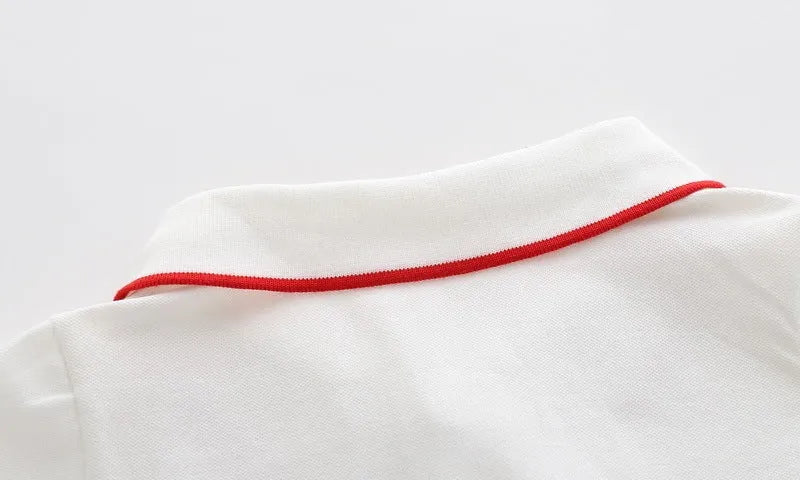 Bande dessinée De Voiture Garçons À Manches Courtes Polo Shirt - Enfance-Heureuse