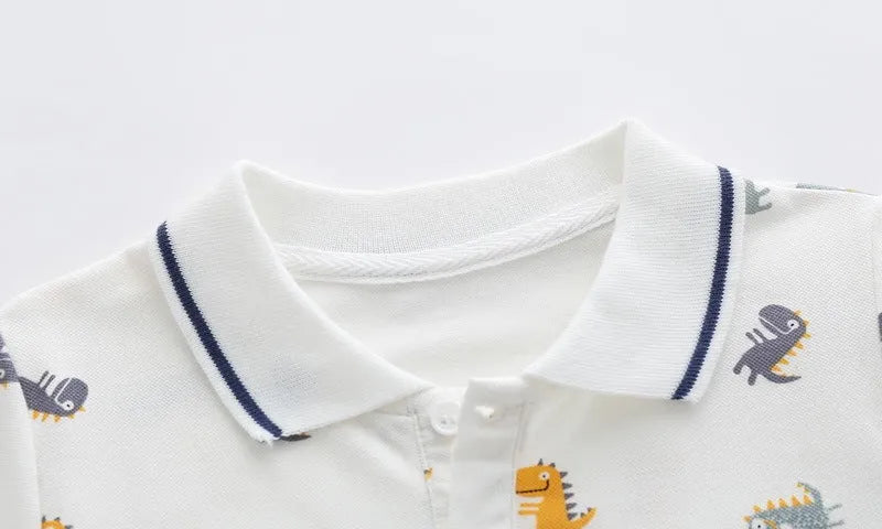 Garçon de bande dessinée D'été À Manches Courtes T-Shirt Moitié À Manches Enfants Top D'été - Enfance-Heureuse