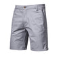 Men's Casual Solid Color Slim Fit Straight Shorts - Enfance-Heureuse