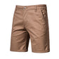 Men's Casual Solid Color Slim Fit Straight Shorts - Enfance-Heureuse