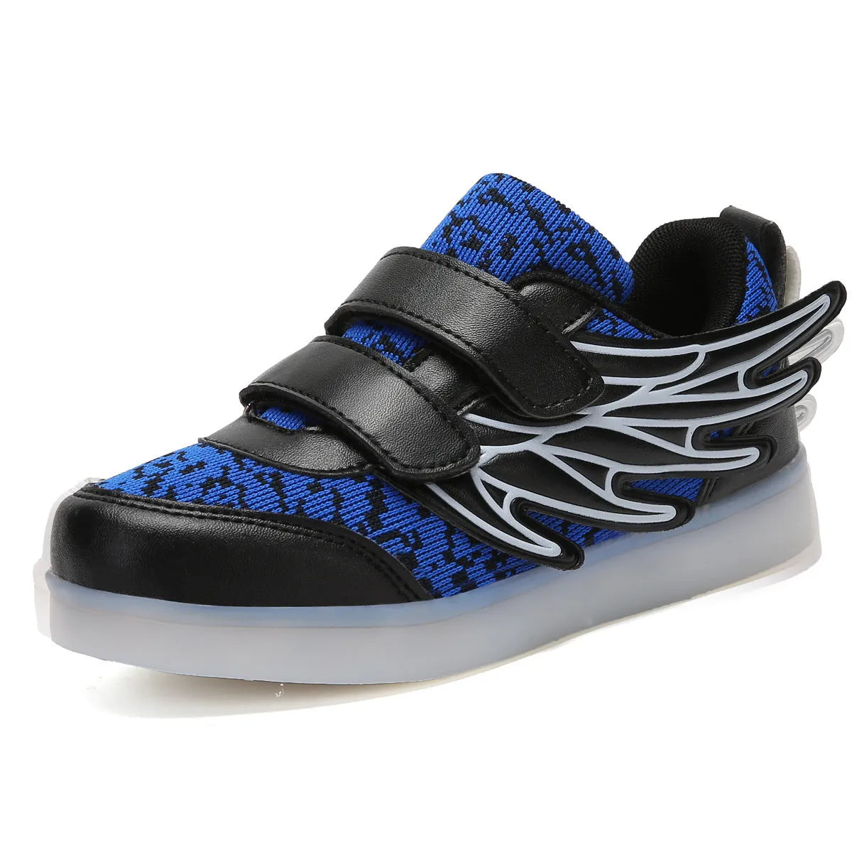 Children's shoes led light shoes children's wings light shoes usb charging colorful luminous shoes casual light shoes - Enfance-Heureuse