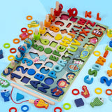 Children'S Magnetic Fishing Toys Intelligence Development Digital Assembly Building Blocks Enlightenment Early Education - Enfance-Heureuse