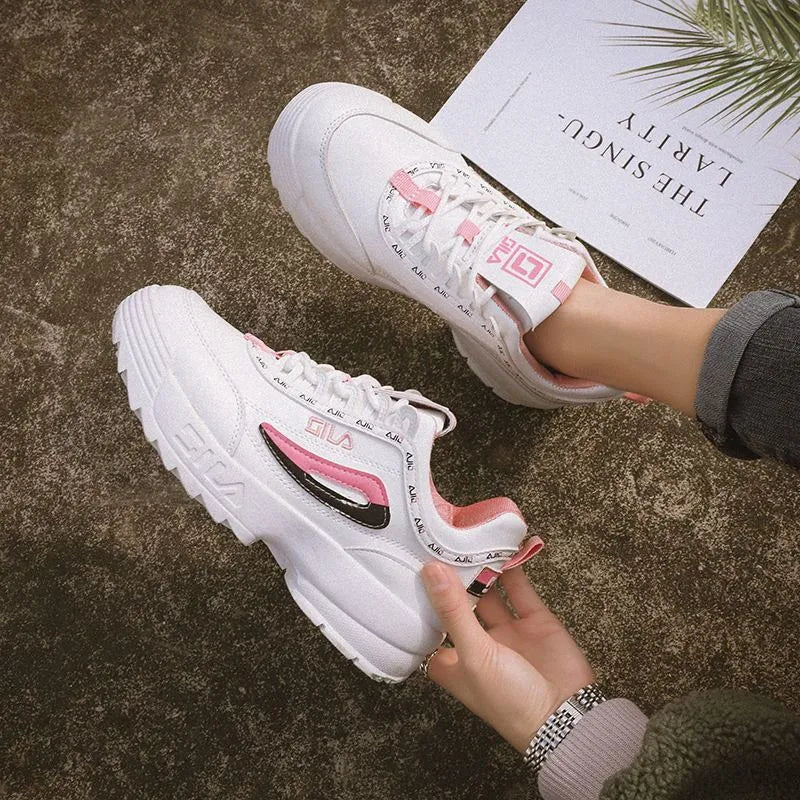 Older Children'S Casual Women'S Shoes 10 Years Old Autumn Korean Version Of The Trend 12 Sports Shoes Girls 16 Junior High School Daddy Shoes - Enfance-Heureuse