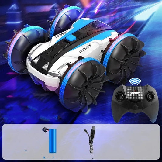 Remote Control Boat Amphibious Car Waterproof Rotate 360 Electric Toy Car For Childrens - Enfance-Heureuse