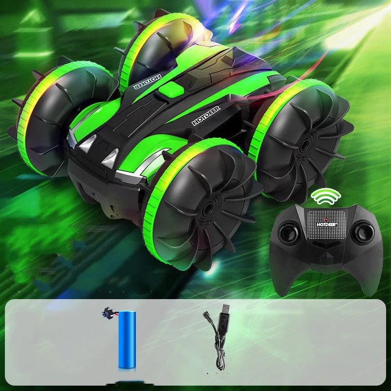 Remote Control Boat Amphibious Car Waterproof Rotate 360 Electric Toy Car For Childrens - Enfance-Heureuse