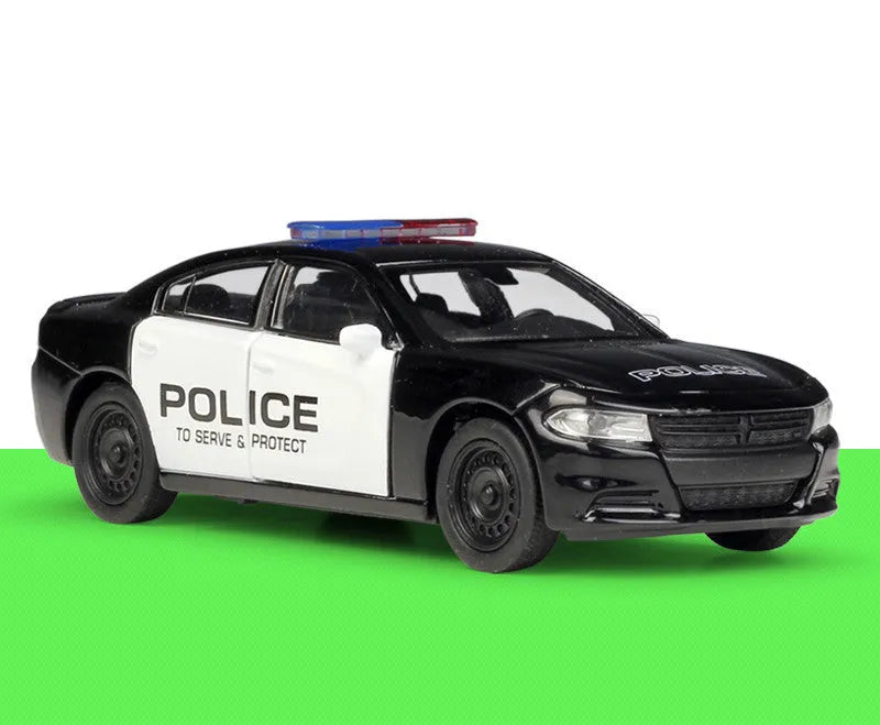 Police Car Alloy Car Model Children's Toy Puzzle - Enfance-Heureuse