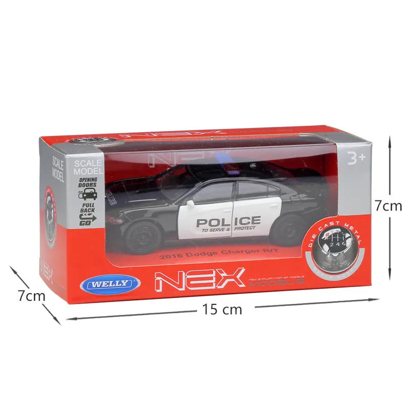 Police Car Alloy Car Model Children's Toy Puzzle - Enfance-Heureuse