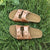 One-word Cork Sandals And Slippers Tide Girls Beach Shoes Anti-slip - Enfance-Heureuse