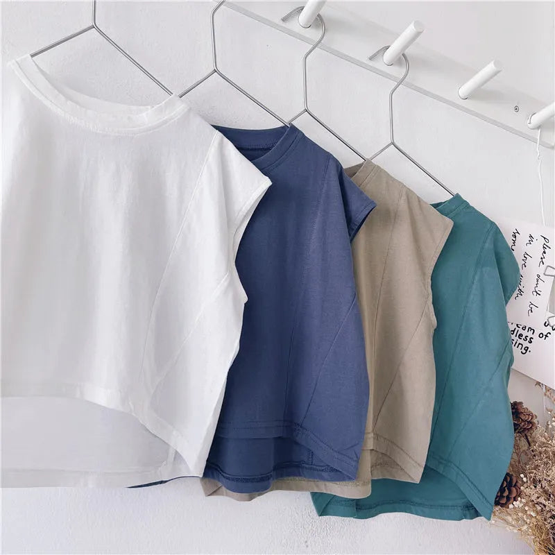Summer Vest Children'S Sleeveless T-Shirt Children'S Summer Thin Section - Enfance-Heureuse