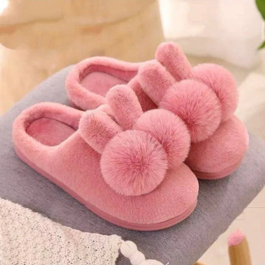 Cuhk Pantoufles Dhiver En Coton Pour Enfants, Pour Et Filles, Une Famille De Trois Parents, En Peluche, Chaussures Chaudes