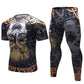 Mens Tracksuit Set D Animal Compression T-Shirt Pants Skin - Enfance-Heureuse
