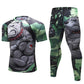 Mens Tracksuit Set D Animal Compression T-Shirt Pants Skin - Enfance-Heureuse