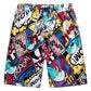 Mens Swim Trunks Quick Dry Swim Shorts with Mesh Lining Funny Swimwear - Enfance-Heureuse