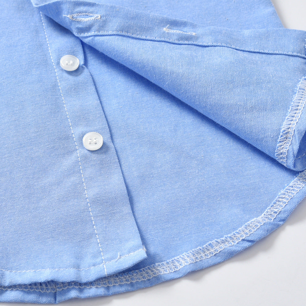 Boys Gentleman Bib Pant Suit Long Sleeve Bow Tie - Enfance-Heureuse