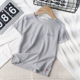 Small And Medium-sized Children's Round Neck Mesh Comfortable Half-sleeved Blouse - Enfance-Heureuse