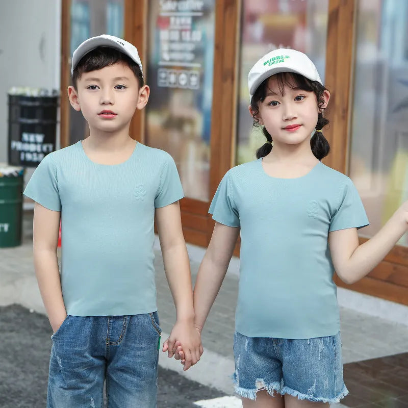 Cartoon Modal Kids Print Short Sleeve - Enfance-Heureuse